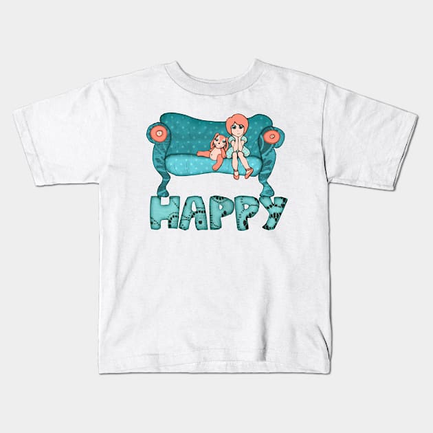 Happy Kids T-Shirt by micklyn